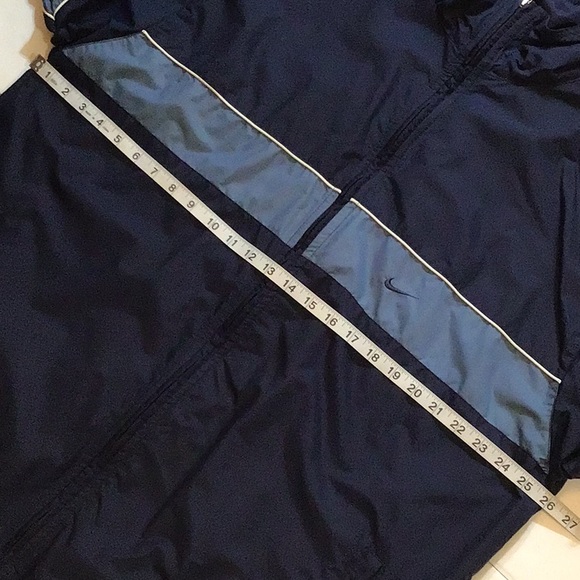 NIKE  MENS NAVY BLUE WINDBREAKER  LON SLEEVES JACKET SZ  XL - Picture 9 of 12